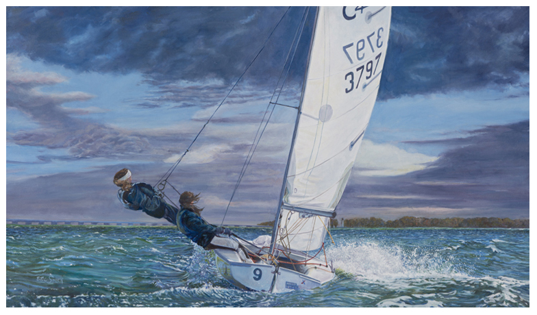 Title: 9, Original oil painting by the fine artist Eric Soller